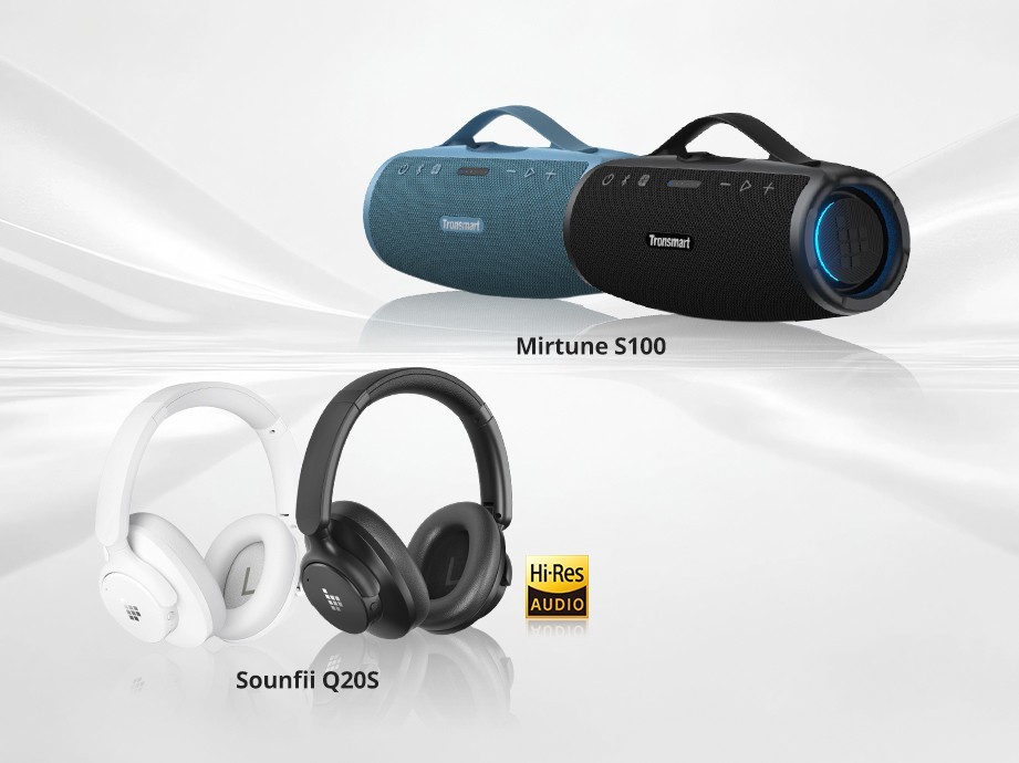 Tronsmart представляет колонку Mirtune S100 и наушники Sounfii Q20S с Hi-Res